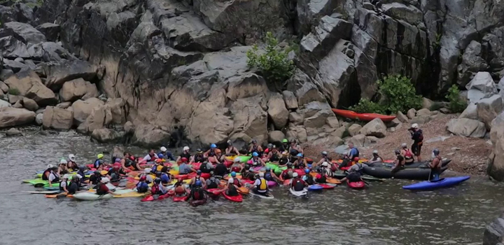 Kayakers on the Potomac